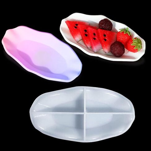 Zayookey Jewelry Tray Resin Mold Round Soap Dish Epoxy Resin Mold Trinket Dish Resin Casting DIY Coaster Storage Plate Jewelry Ring Dish Holders Home Decoration in Saudi Arabia