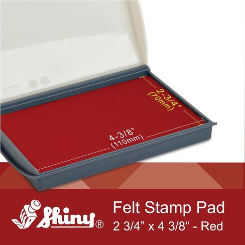 Shiny SHI-40147 Small Rubber Stamp Pad, 2 3/4" x 4 3/8", Black Ink in Kuwait