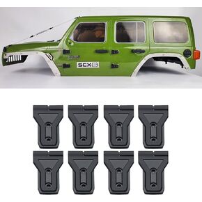 SCX6 RC Car Plastic Engine Cover Hinge Tailgate Door Cover Hinge Kit for 1/6 Axial SCX6 AXI05000 RC Car Body Back Door Hinge Decoration Kit