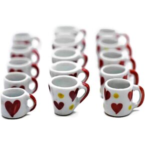 15 Mix Falling in Love Romantic Gift Coffee Mug Tea Cup Dollhouse Miniatures Food Kitchen Docoration