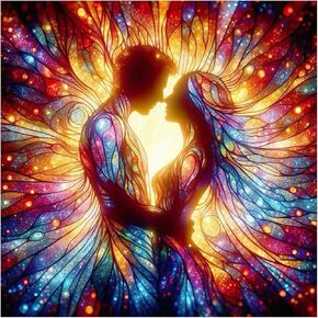 FHBUBPUP Diamond Painting Kits for Adults, Colorful Love Diamond Art Kits for Beginners, 5D DIY Full Drill Round Gem Art, Paint with Diamond Beads Valentine's Day Craft Home Wall Decor 12x12 inch