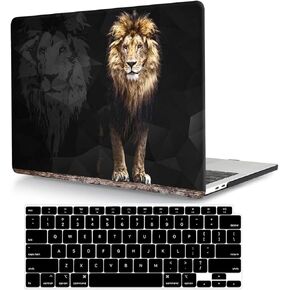 Case Compatible with MacBook Pro 14 inch 2021 Release A2442 M1 Pro/M1 Max, Plastic Protective Hard Shell Case & Keyboard Cover Skin for MacBook Pro 14'' with Touch ID - Lion