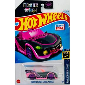 Hot Wheels Monster High Ghoul Mobile (Black), 1:64 Scale, HW Screen Time 1/10