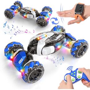 Gesture Sensing RC Stunt Car, Remote Control Cars Transformer Toys for Age 5-7 6-12 8 9 10 11 Yr Boys Girls, Christmas Birthday Gifts Toys for Kids, 2.4Ghz Hand Control 360° Rotating Toys Car