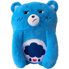 Happy Nappers: Care Bears Pillow Pocket Pal - Grumpy Bear - Plush Character Pillow Case, Animal Cover w/Weighted Paws, Soft Huggable Companion, Kids