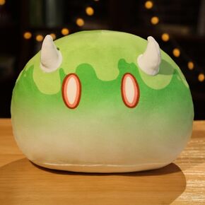 CHAOZI0 Children’s Plush Toy Pillow, Sofa Cushion, Plush Stuffed Doll Soft Pillow, Role-Playing Game Fan Props (13.8" Grass)