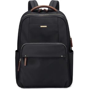 GOLF SUPAGS Laptop Backpack for Women Work Travel Backpacks Computer Bag Casual Daypack Fits 14 Inch Notebook (Black)