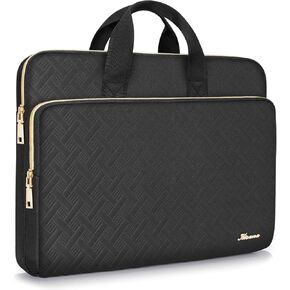 KIZUNA Laptop Sleeve Case 17 Inch Computer Carrying Handbag for LG gram 17/17.3" MSI 17/Dell G7/17 IdeaPad 3i Gen7/17.3" HP ProBook 470/17.3" Legion 5 / 5i,Black