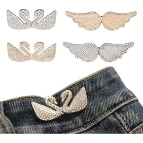 Pants Tightener for Waist Women Jean Tightening Clips Pants Tightener Clips for Waist Jean Pins for Loose Jeans Clips to Make Pants Waist Smaller Adjust Pants Waist Clips Pant Pins 3Set