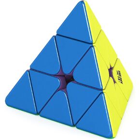 Moyu Weilong Pyraminx 2022 with 48 Magnets, Maglev Pyraminx Speed Cube Visible Magnetism Adjusting System Elasticity Adjustable Speed Cube Stickerless Triangle Cube