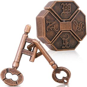 Yilloog 2 Pcs Metal Brain Puzzles Teaser 3D Steel Puzzle Interlocking Puzzle IQ Logic Education Smart Puzzle Toys Disentanglement Game for Adults Classroom Party Challenge Gifts