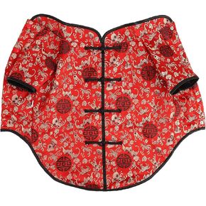 Tnfeeon Dog Winter Coat, Pet Dog Costume Warm Fu Character Tang Costume Happy New Year Clothes