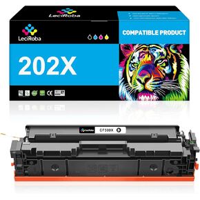 LeciRoba 202X Black High-Yield Toner Cartridge Replacement for HP 202X 202A CF500X CF500A Compatible with Laserjet Pro MFP M281fdw M254dw M281cdw M281 M281dw M280nw Printer Tray (1-Pack)