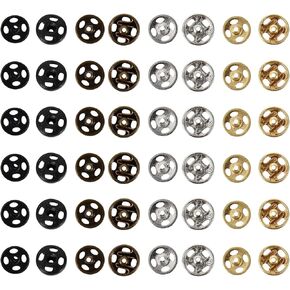 MILISTEN Doll Clothing Accessories 40Pcs Mini Sew on Snap Buttons, Stainless Steel Doll Snap Fastener Buttons, Doll DIY Garment Buckle Button for Doll Clothing Accessories, 5mm Leather Rapid Button