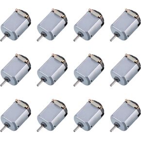 12 Pack DC Motor 1.5-3V 15000RPM Mini Electric Hobby Motor for DIY Toys Science Projects