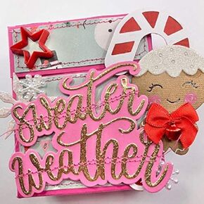 KSCRAFT Flip Flop Box Metal Cutting Dies Stencils for DIY Scrapbooking/Photo Album Decorative Embossing DIY Paper Cards
