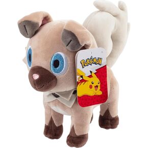 Pokémon 8" Rockruff Plush - Officially Licensed - Generation 7 Sun and Moon Figure - Quality Soft Stuffed Animal Toy - Christmas Stocking Stuffer Gift for Kids, Boys, Girls - 2+