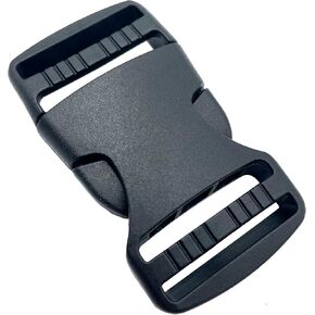 Black Buckle for Strap - Side Release Buckles Plastic Clips Wide Nylon Straps Webbing Belt Buckles