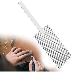 Platinized Mesh, Jewelry Making Tools, Professional Jewelry Plating Mesh Anode Plating Rhodium Tool with Handle Jewelry Plating Plater