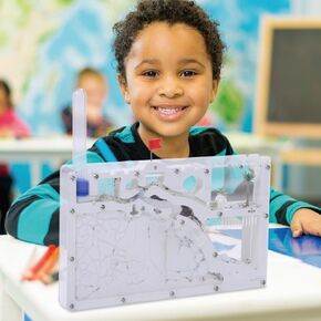 NAVAdeal Sand Ant Farm Castle 2023 Habitat Educational & Learning Science Kit Toy for Kid & Adult, Study of Ecosystem, Behavior of Ant Colony, Explore The World at Home School (Live Ant NOT Included)