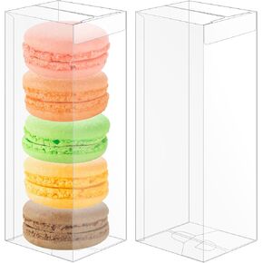 DaYammi 30 PCS Clear Favor Boxes,4 x 4 x 4 inch Plastic Clear Gift Boxes for Wedding,Birthday,Easter Mother's Father's Day Party