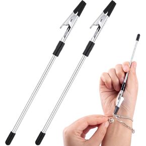 2pcs Bracelet Fastening Helper Clip, Bracelet Jewelry Clasp Helpers, Bracelet Assistance Tool to Put on Yourself- Silver