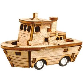 Desktop Wooden Model Kit Run!Tugboat / YG861-6