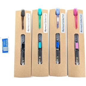 Stationery Techniclick Mechanical Pencil 0.5mm PD105T - Pink. Green. Black. Blue (Pack of 4 & ZEH05 Eraser)