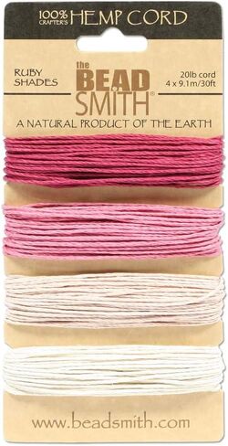 Green Blue and Pink Hemp Twine Mix 20lb Test 1mm Diameter 12 Colors 360 Feet of Cord in Saudi Arabia