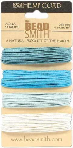 Green Blue and Pink Hemp Twine Mix 20lb Test 1mm Diameter 12 Colors 360 Feet of Cord in Saudi Arabia