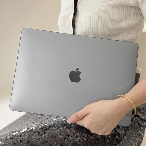 DONGKE Ultra Slim Hard Shell Case for MacBook Pro 13 inch M2/M1 A2338 A2289 A2251 with Touch Bar & Touch ID [2024 2023-2020 Released] - Protective Cover [Sturdy Shockproof] [Matte Clear] in Kuwait