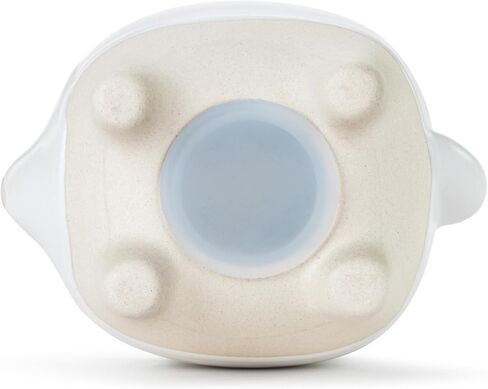 DEMDACO 5004820134 Clever Little Saver Classic White and Tan 4 x 3.5 Inch Stoneware Piggy Savings Money Coin Bank Fox in Kuwait