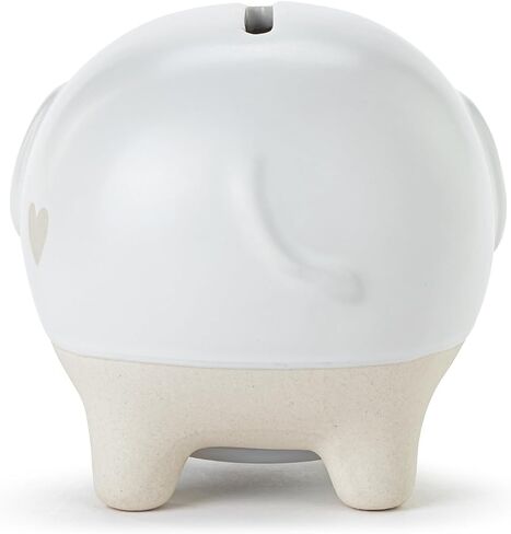 DEMDACO 5004820134 Clever Little Saver Classic White and Tan 4 x 3.5 Inch Stoneware Piggy Savings Money Coin Bank Fox in Kuwait