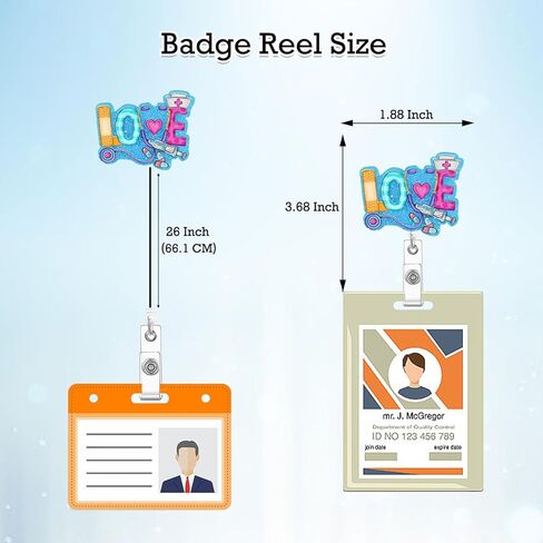 Pump It up Heart Badge Reel Retractable Cardiac Cardiology Badge Holder with ID Clip Accessories Cute Nurse RN CNA Name Badge Clip Medical Hospital Holiday Red Acrylic ID Name Card CL11IL in Kuwait