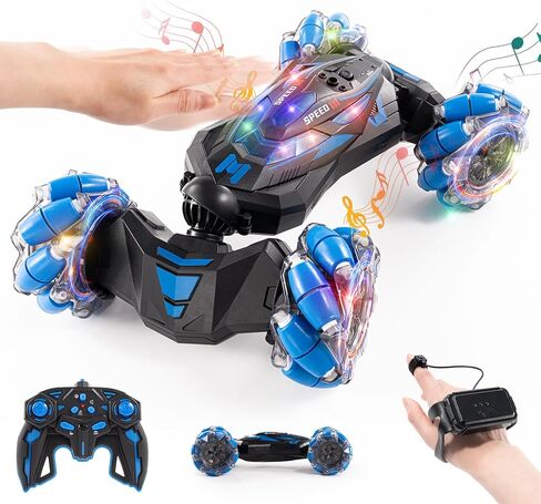 Gesture Sensing RC Stunt Car Toys for Boys and Girls Aged 6-12, for Kids.2.4Ghz Hand Controlled RC Twist Cars .4WD Remote Control car in Saudi Arabia
