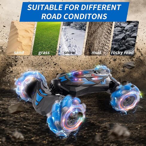 Gesture Sensing RC Stunt Car Toys for Boys and Girls Aged 6-12, for Kids.2.4Ghz Hand Controlled RC Twist Cars .4WD Remote Control car in Saudi Arabia