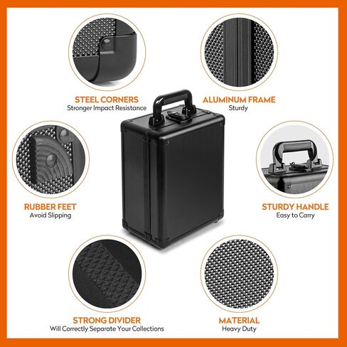 Graded Card Storage Box, PSA Slab Case Holder for Graded Cards, Top Loaders Trading Card Storage Hard Case for Sports Card, Top Loaders, One Touch, Game Cards (2 Row) in Saudi Arabia