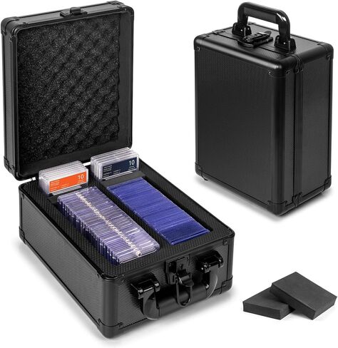 Graded Card Storage Box, PSA Slab Case Holder for Graded Cards, Top Loaders Trading Card Storage Hard Case for Sports Card, Top Loaders, One Touch, Game Cards (2 Row) in Saudi Arabia