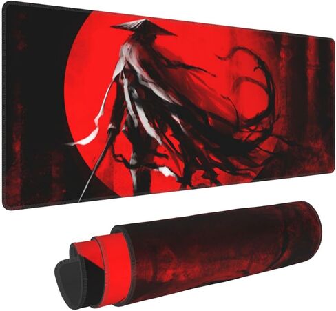 Vintage American Flag Rustic Mouse Pad XL Extended Mouse Mat, Non Slip Rubber Base Stitched Edge Gaming Pc Desktop Large Mice Pad 31.5 X 11.8 Inch in Saudi Arabia