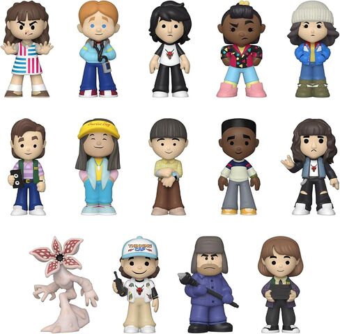 Funko Mystery Mini: Stranger Things - Eleven - 12 قطعة PDQ - شخصية فينيل قابلة للتجميع - فكرة هدية - بضائع رسمية - للأطفال والكبار - عشاق التلفزيون - شخصية صغيرة لهواة الجمع والعرض in Saudi Arabia