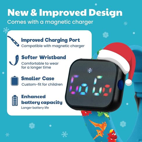 Potty Training Watch for Kids V2 – A Water Resistant Potty Reminder Device for Boys & Girls to Train Your Toddler with Fun/Musical & Vibration Interval Reminder with Potty Training eBook (Trains) in Kuwait