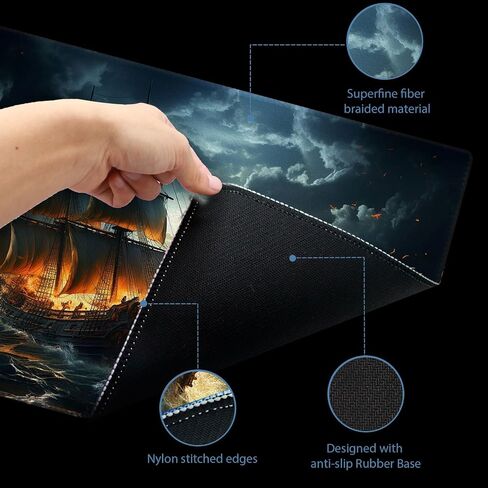 MTG Playmat TCG Playmat PTCG Playmat DND Playmat-Includes Storage Tube and 7 Dice-Experience Top-Tier Quality and Edge-Locking Design–Waterproof and Non-Slip Gaming Mat! (Style4) in Saudi Arabia