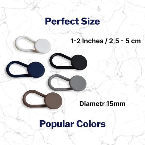 5 Pcs Flexible Button Pant Extenders Jeans Trousers Skirt Extenders Adjustable Waist Extenders for Men and Women Silicone Extender No-Sew Assorted Colors 1 White, 1 Beige, 1 Grey, 1 Black, 1 Navy in Kuwait