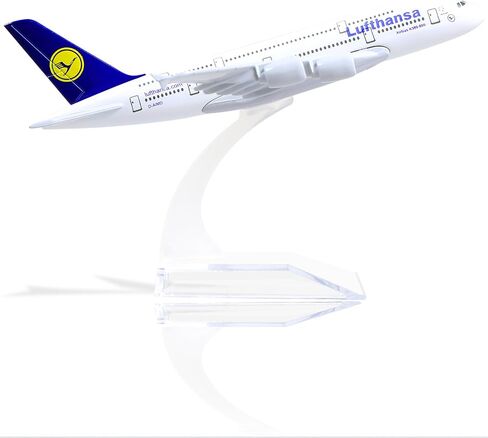 1/400 A380 نموذج طائرة غريمان دييكاست مجموعات نماذج الطائرات المعدنية - نموذج طائرة هوائية A380 مع حامل (5.7 بوصة طول) لهدية طائرات الطيران، ديكورات عرض سطح المكتب in Kuwait