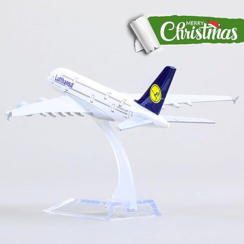 1/400 A380 نموذج طائرة غريمان دييكاست مجموعات نماذج الطائرات المعدنية - نموذج طائرة هوائية A380 مع حامل (5.7 بوصة طول) لهدية طائرات الطيران، ديكورات عرض سطح المكتب in Kuwait