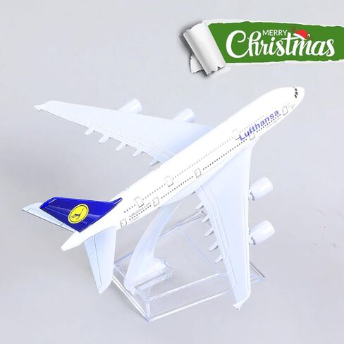 1/400 A380 نموذج طائرة غريمان دييكاست مجموعات نماذج الطائرات المعدنية - نموذج طائرة هوائية A380 مع حامل (5.7 بوصة طول) لهدية طائرات الطيران، ديكورات عرض سطح المكتب in Kuwait
