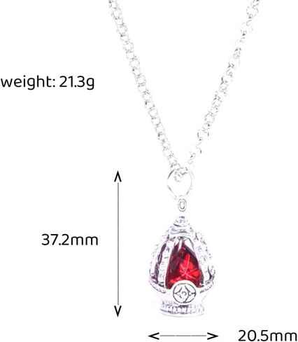 Kyouko Soul Gem Core Necklaces set for Anime Cosplay Props Accessories festival holiday with 5 Unique Tail Rings for Every Character! in Saudi Arabia