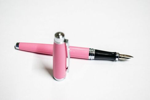 Fountain pen, extra fine point smooth writing pens for journaling fancy pens, hero 602 orange colored metal pen writer gifts Pen Sets for Men and Women Classic Design with Converter in Saudi Arabia