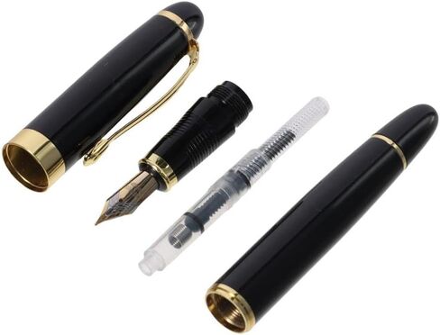 قطعة واحدة من قلم حبر بسن عادي، قلم حبر كلاسيكي، قلم كتابة سلس، مع محول للمكتب in Kuwait