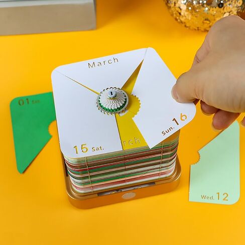 3D Calendar 2025 with LED Lights, Innovative Desk Time Piece Calendar 2025, Sculpture Calendar Memo Pads Paper for Office, Calendar That Makes Art, Christmas Gift for Colleagues Friends (Carousel) in Saudi Arabia